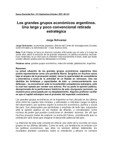 Los grandes grupos económicos argentinos. Una