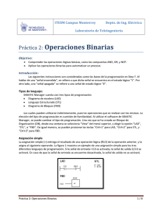 Práctica 2: Operaciones Binarias