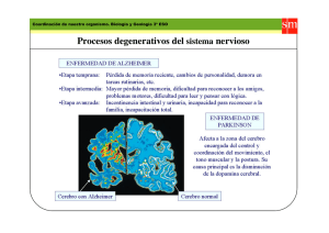 Procesos degenerativos del sistema nervioso