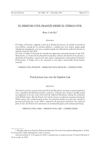 el derecho civil francés desde el código civil