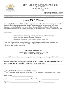 Adult ESL Classes - Chino Valley Unified School District