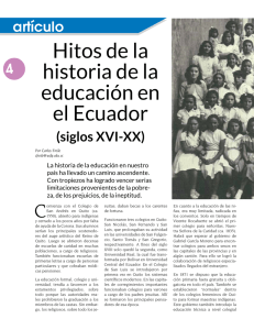 Hitos de la historia de la educación en el Ecuador