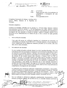 CT/135/2011 - Dirección General de Servicios Aduaneros