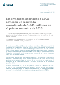 Las entidades asociadas a CECA obtienen un resultado
