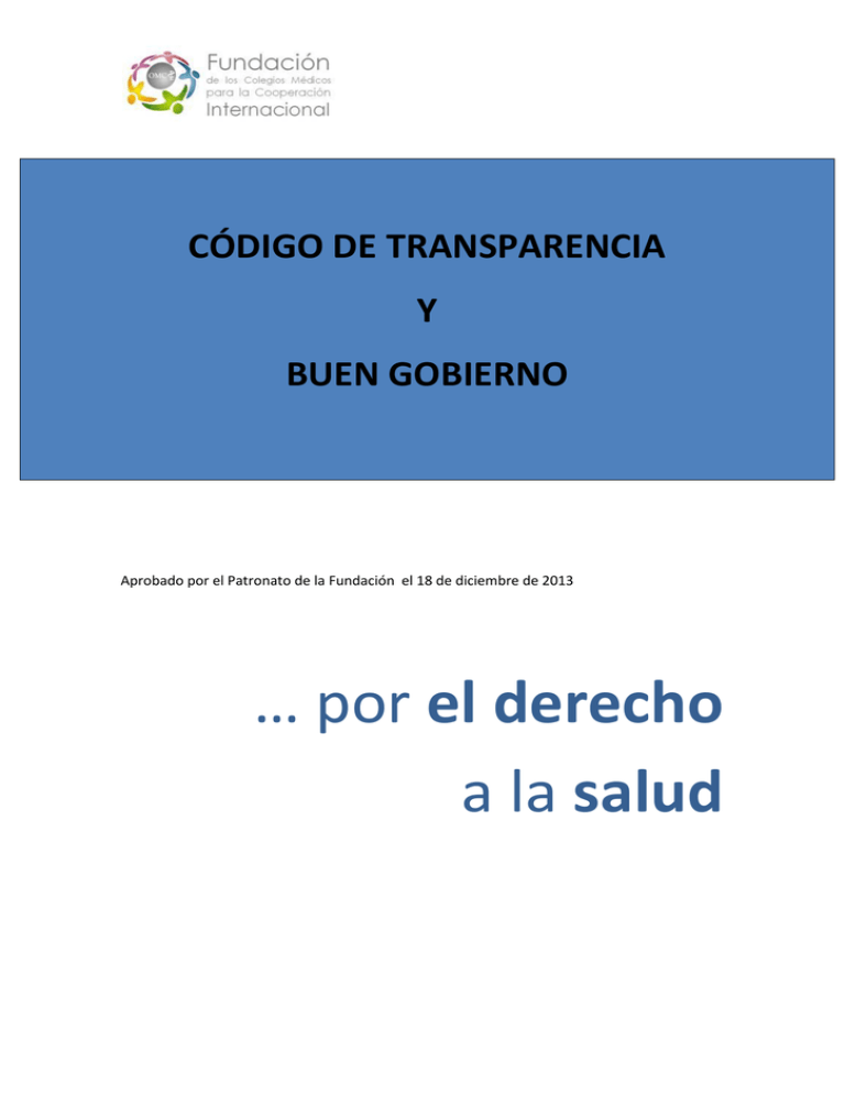 C Digo De Transparencia Y Buen Gobierno