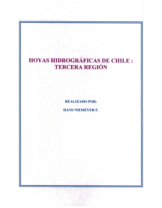 HOYAS HIDROGRÁFICAS DE CIDLE : TERCERA REGIÓN