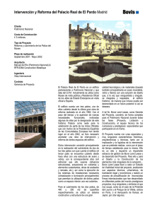 Intervención y Reforma del Palacio Real de El Pardo Madrid