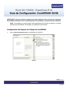 Guía de Configuración: CorelDRAW X5/X6