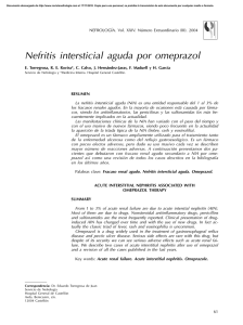 Nefritis intersticial aguda por omeprazol