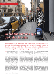 Artículo de la revista Barraquer sobre la labor del banco de ojos