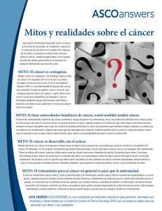 Mitos y realidades sobre el cáncer