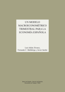 Un modelo macroeconométrico trimestral para la economía española