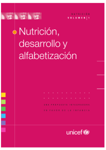 Nutrición Desarrollo y Alfabetización
