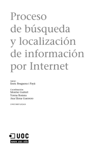 Proceso de búsqueda y localización de información por Internet
