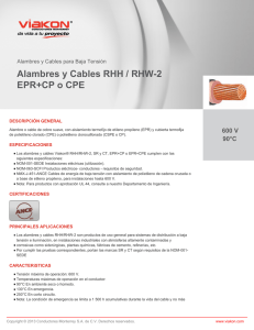 Alambres y Cables RHH / RHW-2 EPR+CP o CPE