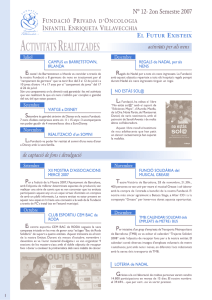 Butlletí 2007 - 2n semestre - Fundació d`oncologia infantil Enriqueta