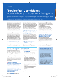 `Service fees` y comisiones