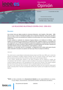 Las Relaciones Bilaterales España-Chile (1990-2013)