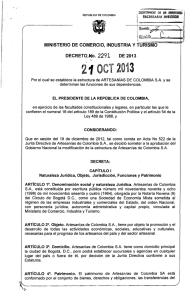 Decreto 2291 de 2013
