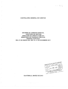 Dirección de Crédito Público del Ministerio de Finanzas Públicas