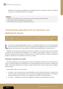 Tratamiento educativo de los alumnos con deficiencia visual