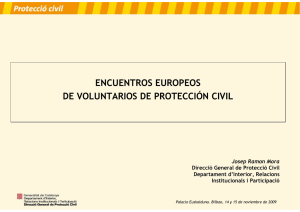 El Voluntariado de Protección Civil en Catalunya