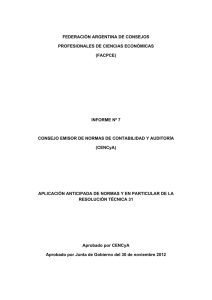 informe nº 7 - Consejo Profesional de Ciencias Económicas Córdoba