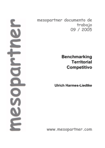 Benchmarking Territorial Competitivo
