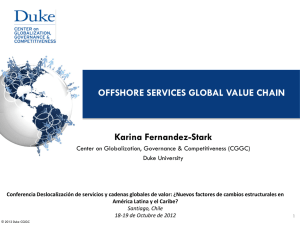 OFFSHORE SERVICES GLOBAL VALUE CHAIN Karina