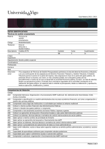 Guía Materia 2012 / 2013 DATOS IDENTIFICATIVOS Técnicas de