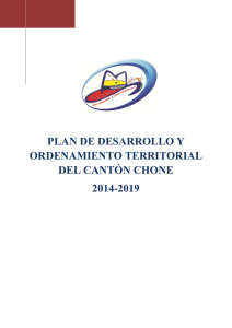 plan de desarrollo y ordenamiento territorial del cantón chone 2014
