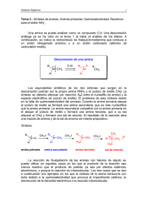Desconexión de una amina - Grupo de Sintesis Organica