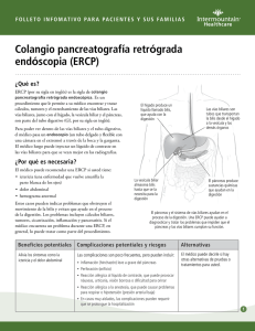 Colangio pancreatografía retrógrada endóscopia (ERCP) ¿Qué es?