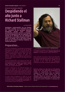 Despidiendo el año junto a Richard Stallman