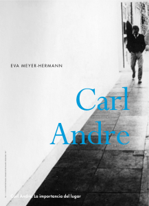 Carl Andre: La importancia del lugar - von Eva Meyer