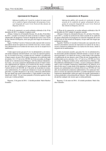 Informació pública de l`acord de resolució de mutu acord de la