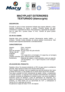 MACYPLAST EXTERIORES TEXTURADO (blanco/gris)