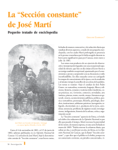 La “Sección constante” de José Martí