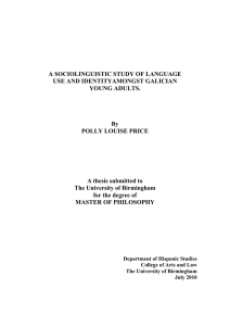 A sociolinguistic study of language use and identity