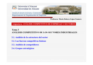 tema 3.- análisis competitivo de los sectores industriales