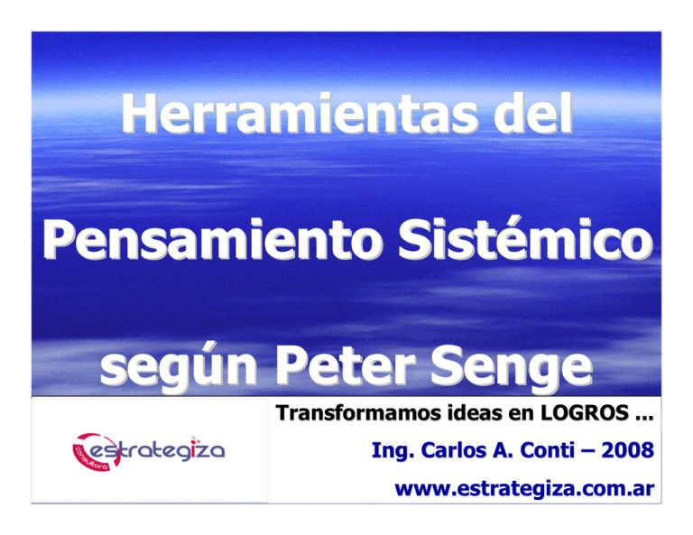 Herramientas Del Pensamiento Sist Mico Seg N Peter