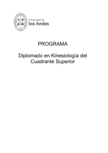 PROGRAMA Diplomado en Kinesiología del Cuadrante Superior