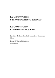 la constitución y el ordenamiento jurídico la constitució i l