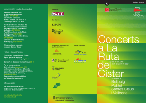 Concerts a La Ruta del Cister - Museu d`Història de Catalunya