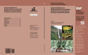 Bulletin Biological Assessment Boletín RAP Evaluación