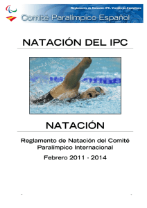 natación del ipc natación - Comité Paralímpico Español
