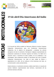 19 de abril Día Americano del Indio