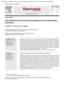 Lateralización de la secreción de aldosterona en la hipertensión