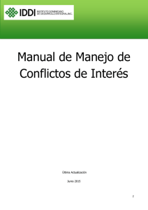 Manual de Manejo de Conflictos de Interés