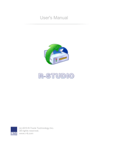 R-Studio Manual
